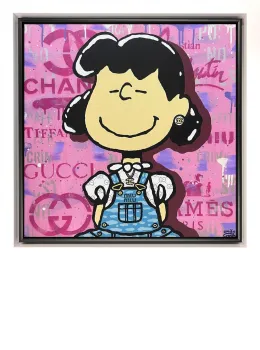 Luxury Lucy - Original - White Framed