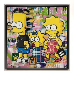 Luxury Siblings - Original - White Framed