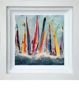 Marine Melodies - Original - White Framed