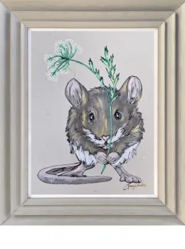 Mrs Dormouse - Original - Framed