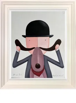 Mucho Mustachio - Original - Cream Framed