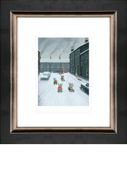 Off We Go - Paper - Black Framed