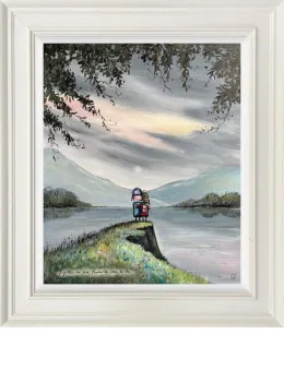 Our Favourite Place - Original - Cream Framed