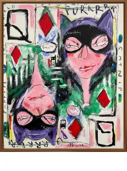 Purrrr - Original - Framed