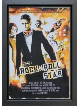 Rock N Roll Star - ReMovied - Original - Black Framed