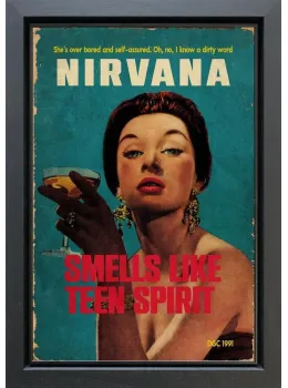 Smells Like Teen Spirit - Original - Black Framed