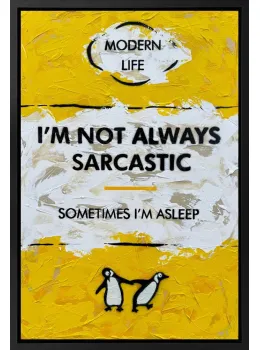 Sometimes I'm Asleep - Original - Framed