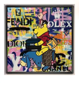 Spending Buddies - Original - White Framed