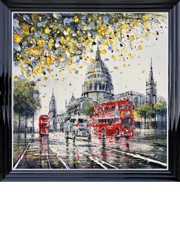 St Pauls Rush Hour - Limited Edition - Black Framed
