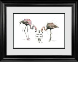 Stand Out, Stand Tall - Original - Black Framed