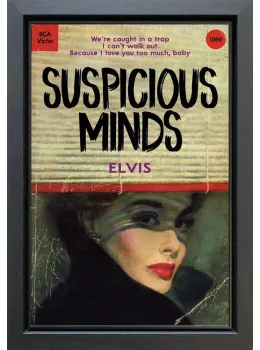 Suspicious Minds - Original - Black Framed