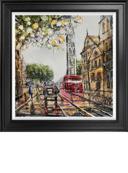 The Bus Home - Original - Black Framed