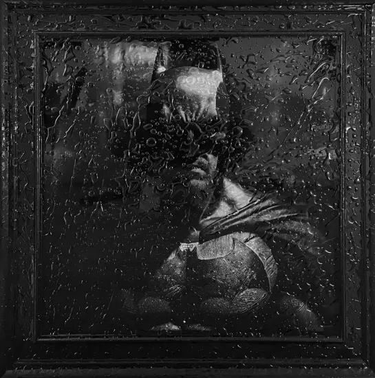The Dark Knight - Deep Cast Liquid Glass - Black Framed The Dark Knight - Deep Cast Liquid Glass - Black Framed