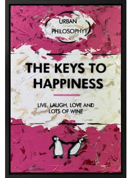 The Key To Happiness - Original - Framed