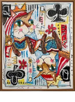 The Meow Queen - Original - Framed