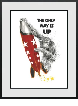 The Only Way Is Up - Black Framed