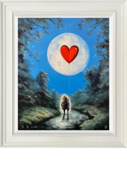To Be Loved - Original - White Framed