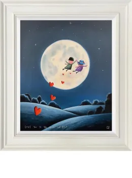 To The Moon And Back - Original - Framed