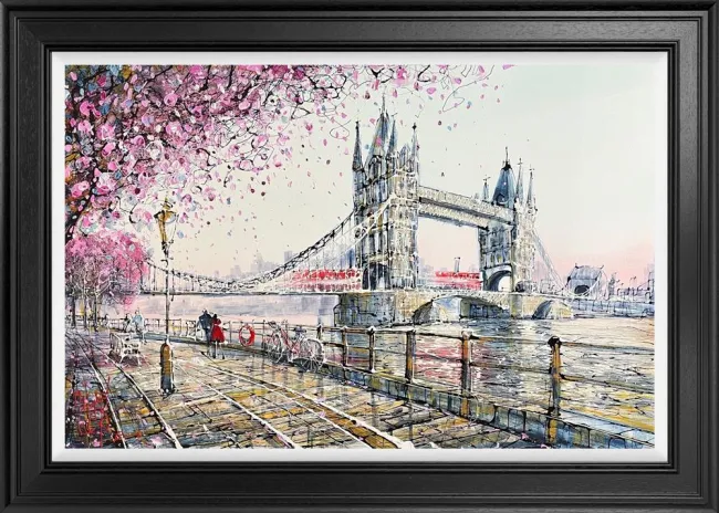 Towers Under The Blossom - Limited Edition - Black Framed Towers Under The Blossom - Limited Edition - Black Framed