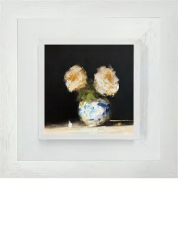 Two Roses - Original - Framed