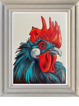 Wake Up Call - Original - Light Grey Framed