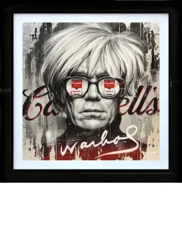 Warhol's Soup Cans - Original - Black Framed