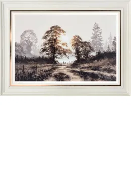 When Winter Fades - Original - White Framed