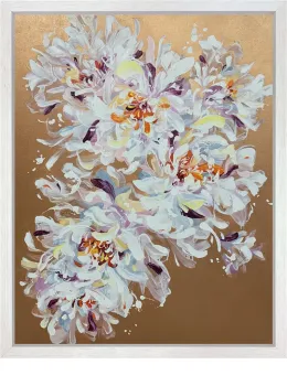 White Petals - Original - Framed