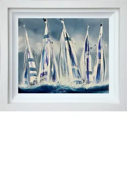White Starline - Original - White Framed