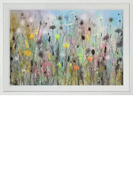 Wildflower Heavan - Original - White Framed