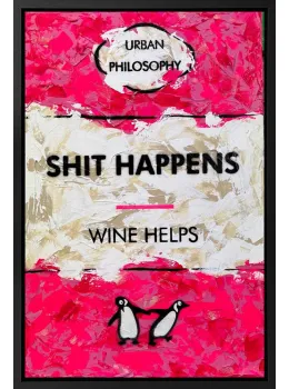 Wine Helps - Original - Framed