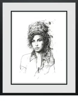 Winehouse  - Standard - Black Framed