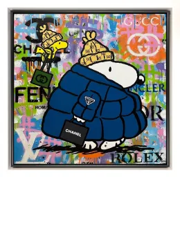 Winter Is Coming - Original - White Framed