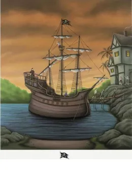 Smugglers Cove - Remarqued Edition - Mounted