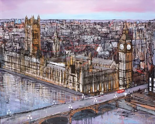 Late Afternoon Westminster - Box Canvas Late Afternoon Westminster - Box Canvas