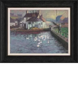 Feeding The Birds - Framed