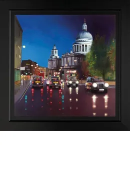 St Pauls Moonlight - Framed