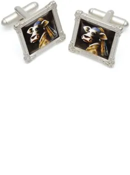 Cow With A Pearl Earring - Cufflinks - Other
