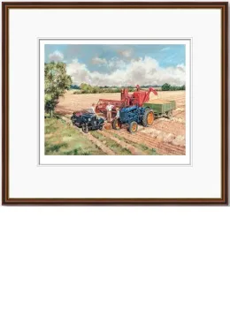 Beer & Barley - Dark Wood Framed