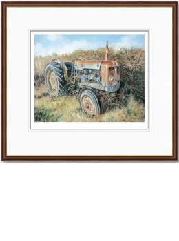 Edeys Farm Fordson - Dark Wood Framed