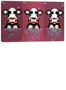 Diamonds Are For Heifers - Box Canvas