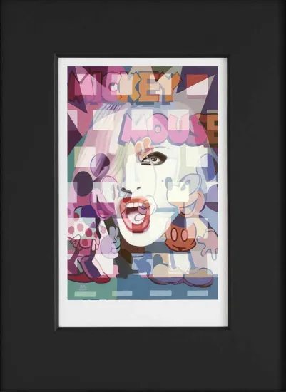 Striking The Pose - Madonna - Paper - Mounted Striking The Pose - Madonna - Paper - Mounted