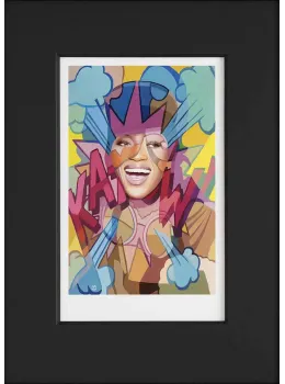 Developing The Nation - Naomi Campbell - Paper - Mounted