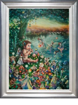 Peter Pan In Kensington Gardens - Framed