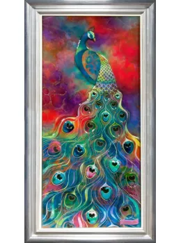 Peacock Feathers - Framed
