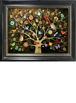 Tree Of Life - Gold XL Edition - Framed