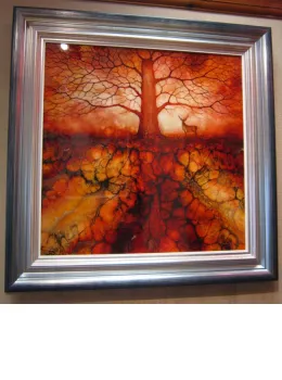 Firey Gaze - Original - Framed