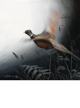 In Flight - Pheasant - Canvas With Slip