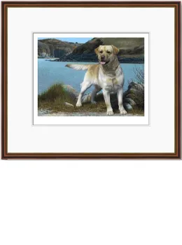 Coast Guard - Dark Wood Framed