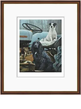 Work Mates - Dark Wood Framed
